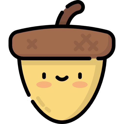 Acorn organic acorn vegan icon