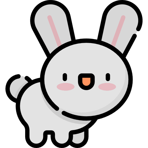 Bunny pet animals rabbit icon