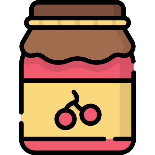 Jam strawberry breakfast conserve icon