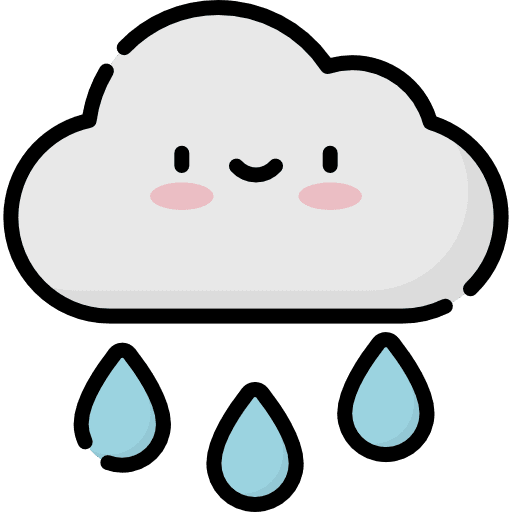 Rain storm weather rainy icon