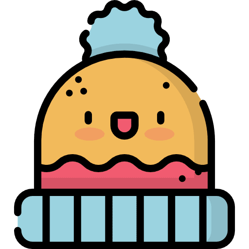 Winter hat costume father christmas hat icon