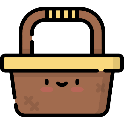 Basket food picnic fashion icon