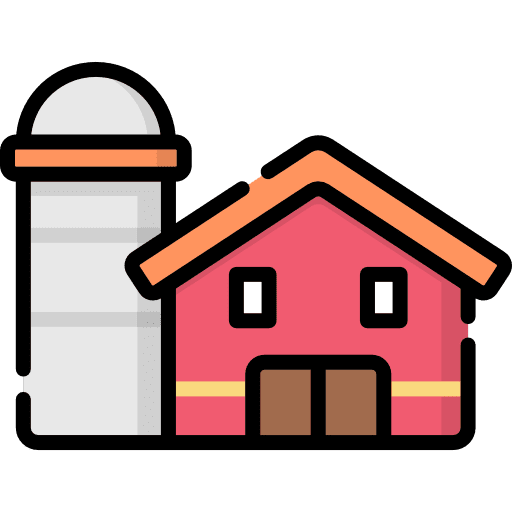 Farm nature landscape farm icon