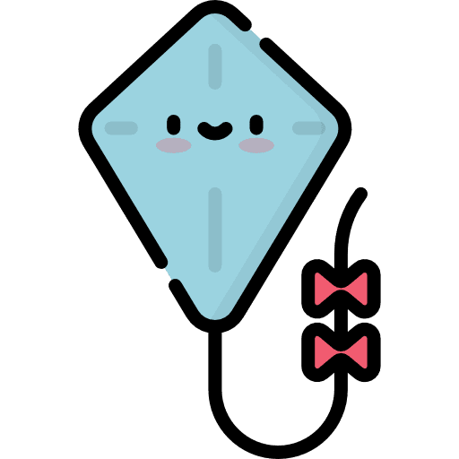 Kite hobby leisure kid and baby icon