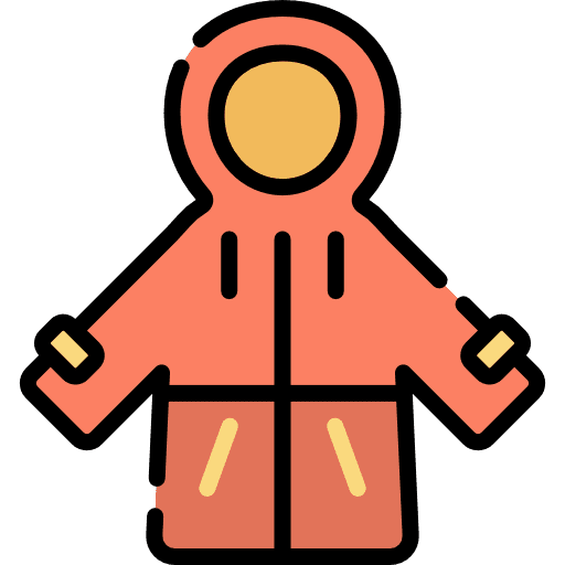 Raincoat rain rainy bad weather icon