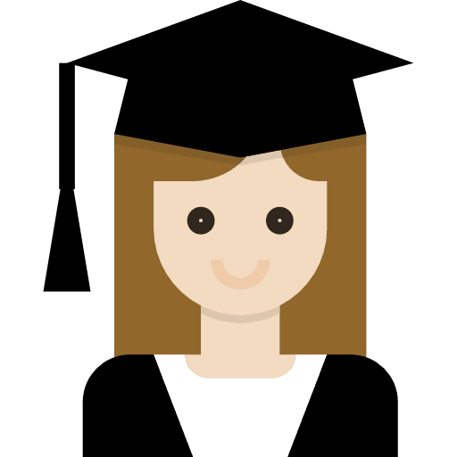 Graduate graduate social profile icon