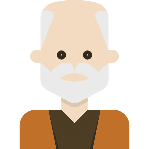 Old man old man social avatar icon