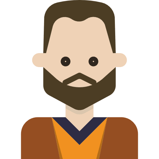 Man profile beard man icon