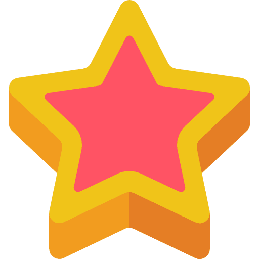 Star favorite rate shapes and symbols icon