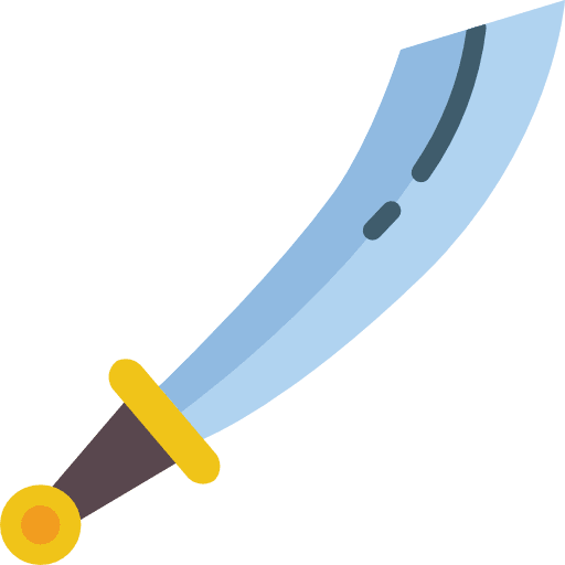 Sword gaming weapon vintage icon