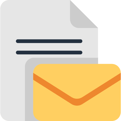 Mail communications envelope contact icon