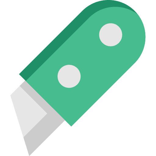 Knife cutlery art knife education icon