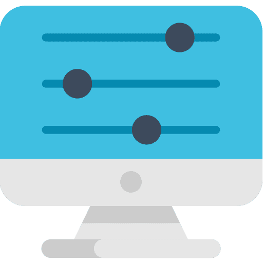 Monitor computer setting monitor icon