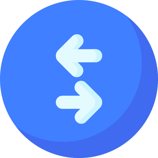 File transfer seo and web networking arrows icon