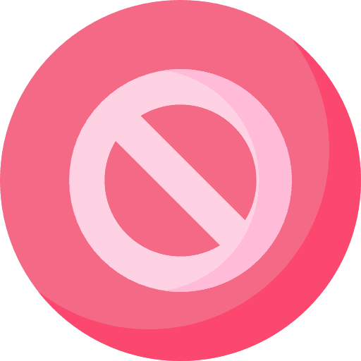 Block notifications security signal icon