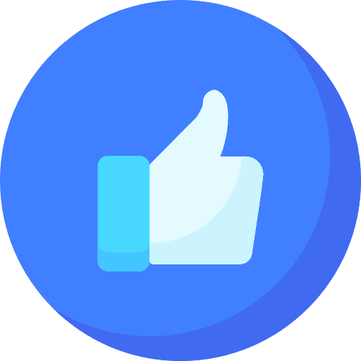 Like thumb up like button like icon