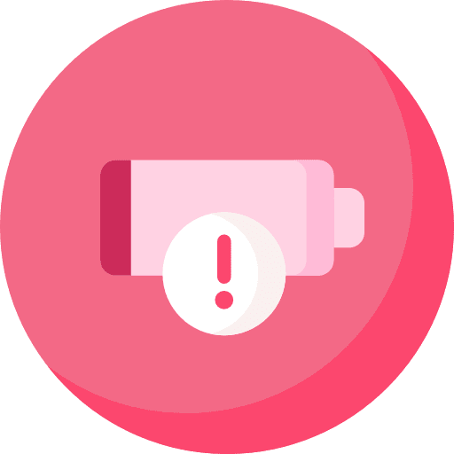 Low battery progress battery battery level icon