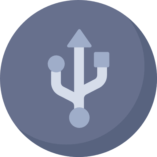 Usb connection logo symbol usb connection icon