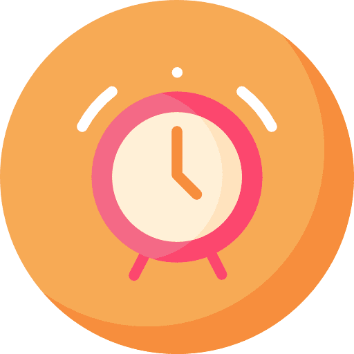 Alarm notification hours alarm icon