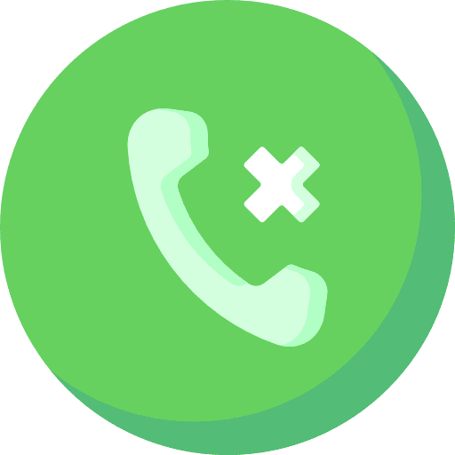 Cancel phone call telephone call interface icon