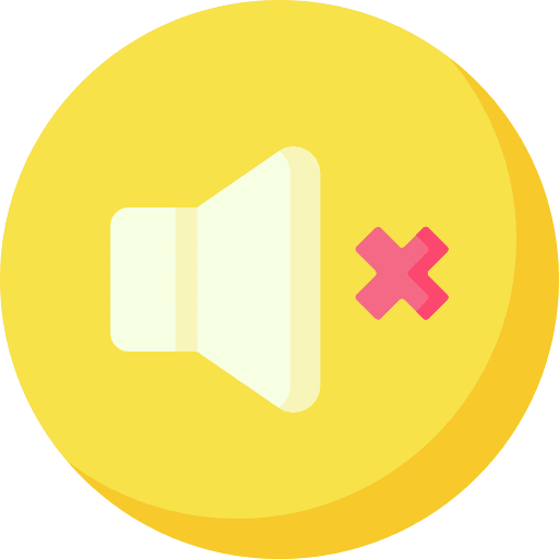 Mute volume interface multimedia icon