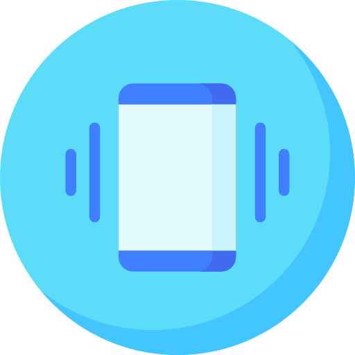 Vibration symbols phone technology icon