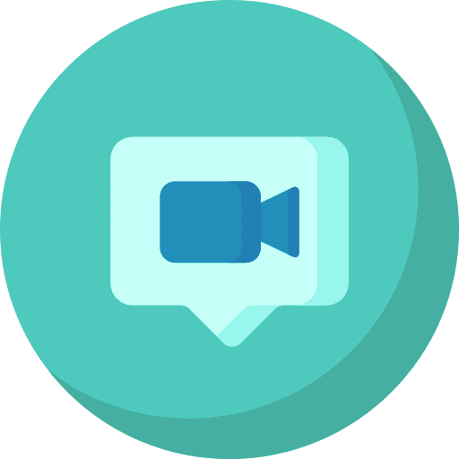 Video call camera communications activate icon