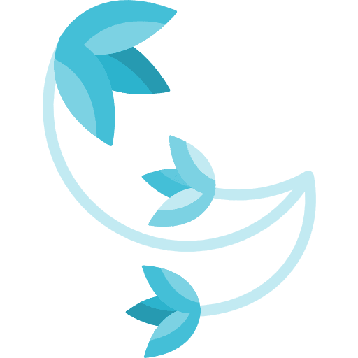 Floral design design art flower curves icon