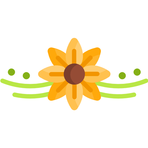 Floral design flower curves floral design nature icon