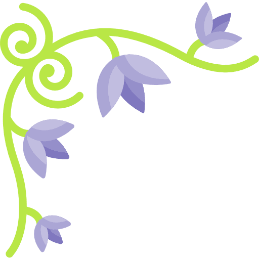 Floral design flower curves floral design nature icon