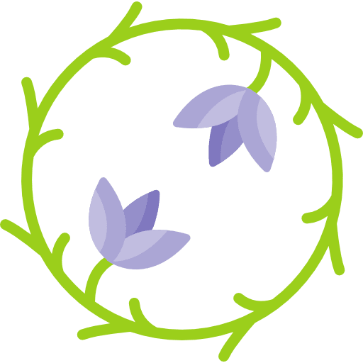 Floral design design art flower curves icon