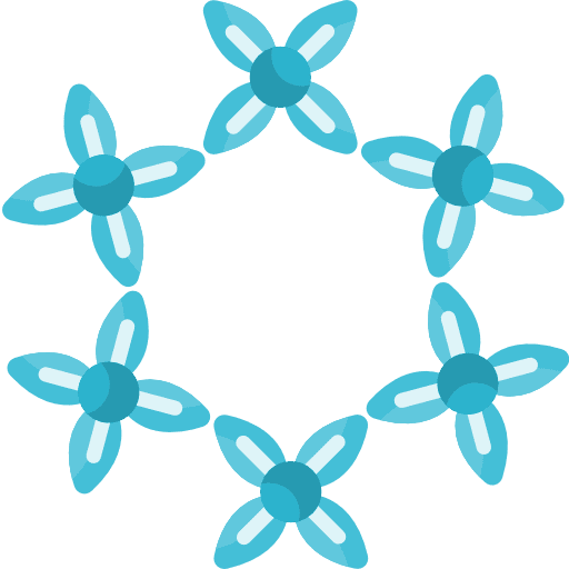 Floral design art flower design flower curves icon