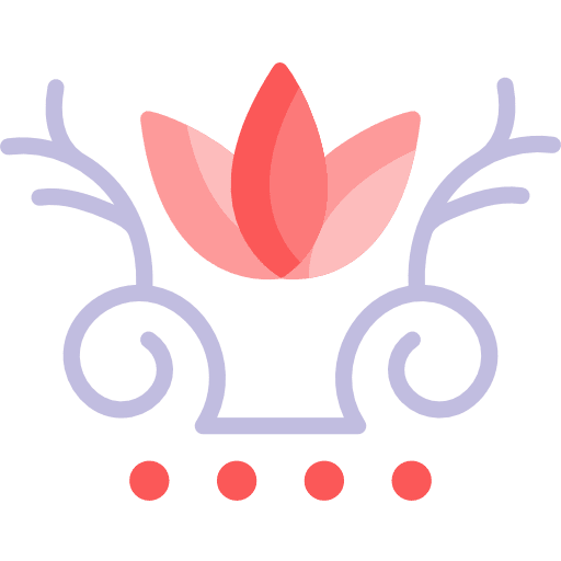 Floral design design flower curves art icon
