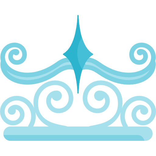 Floral design flower curves floral design icon