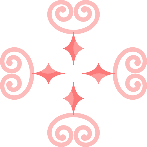 Floral design nature flower curves flower design icon