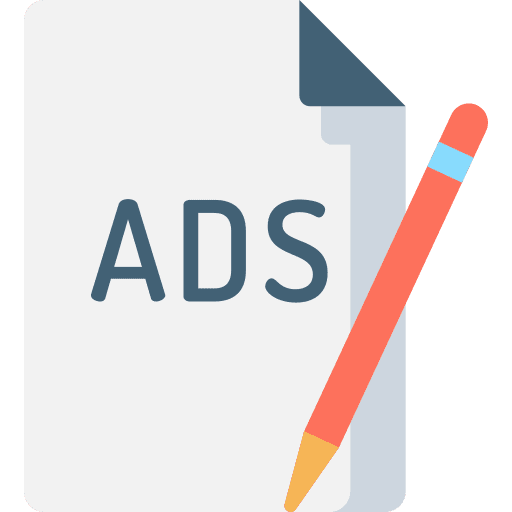 Ads ads files and folders document icon