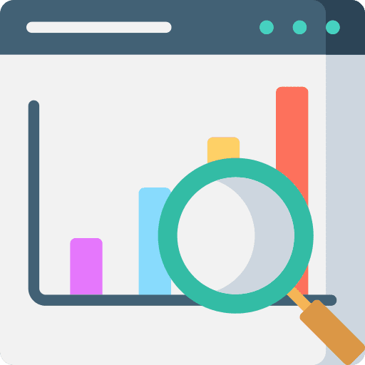 Analytic seo and web computer electronics icon