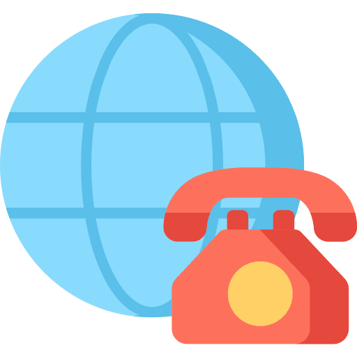 Communication info phone call communication icon
