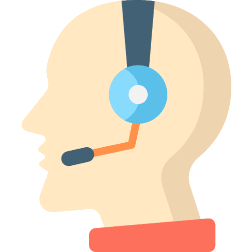 Customer service man avatar icon