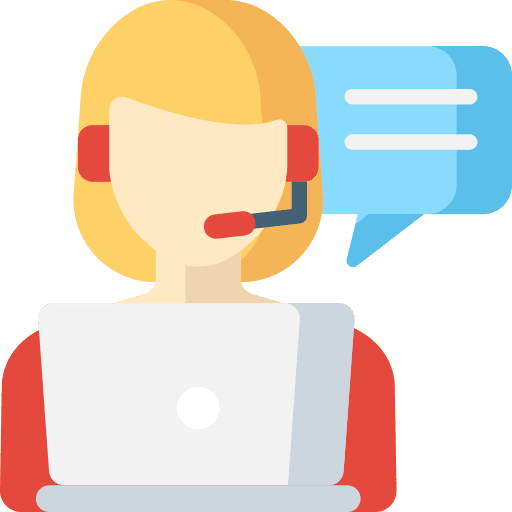 Customer support communications user icon
