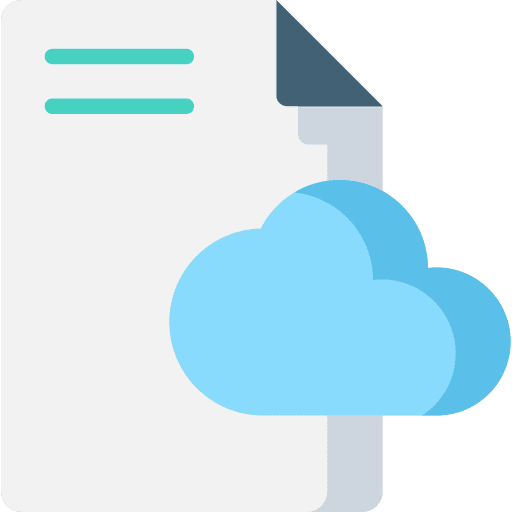File cloud computing files and folders file icon