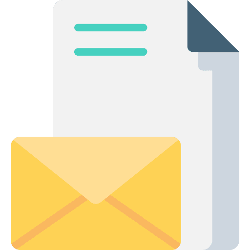 Mail note letter envelope icon