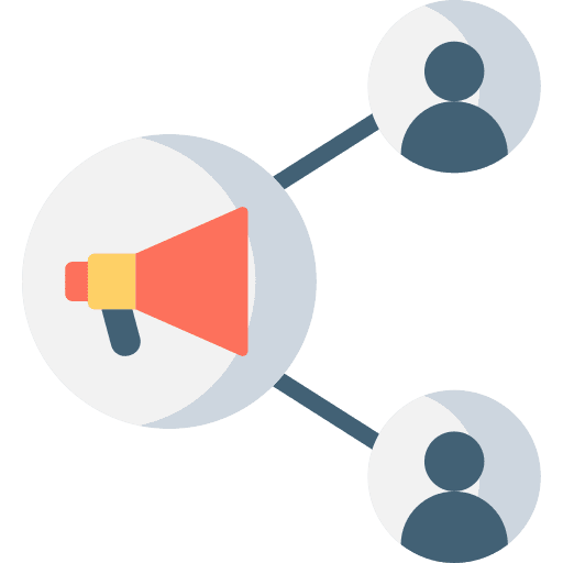 Promotion loudspeaker communication electronics icon