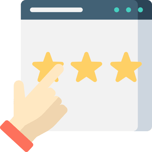 Rating ui website seo and web icon