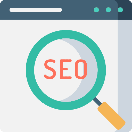 Seo search loupe browser icon