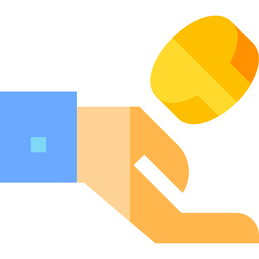 Charity hands and gestures solidarity charity icon