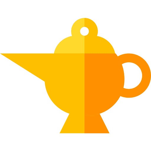 Oil lamp arabic ornamental cultures icon