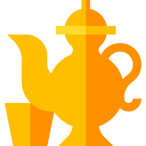 Tea pot hot drink tea pot tea cup icon