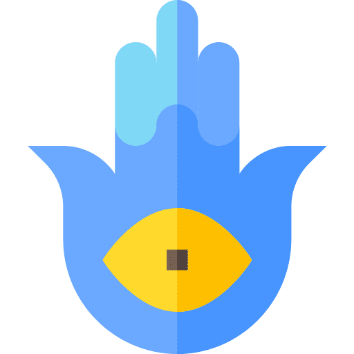 Hamsa protection hand hamsa icon