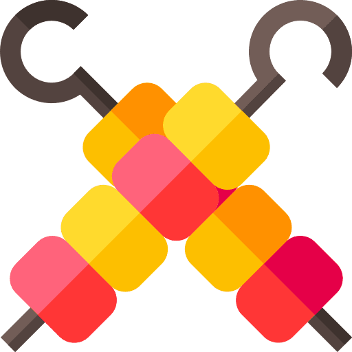 Skewer skewer food meat icon